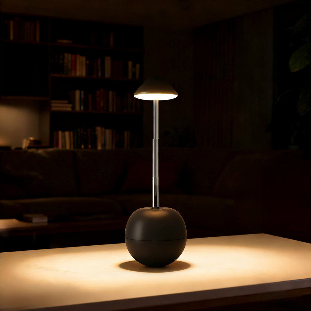 Minimalist Rechargeable LED Table Lamp - Adjustable Height Cordless Bedside Lamp for Modern Nightstands and Desks 10