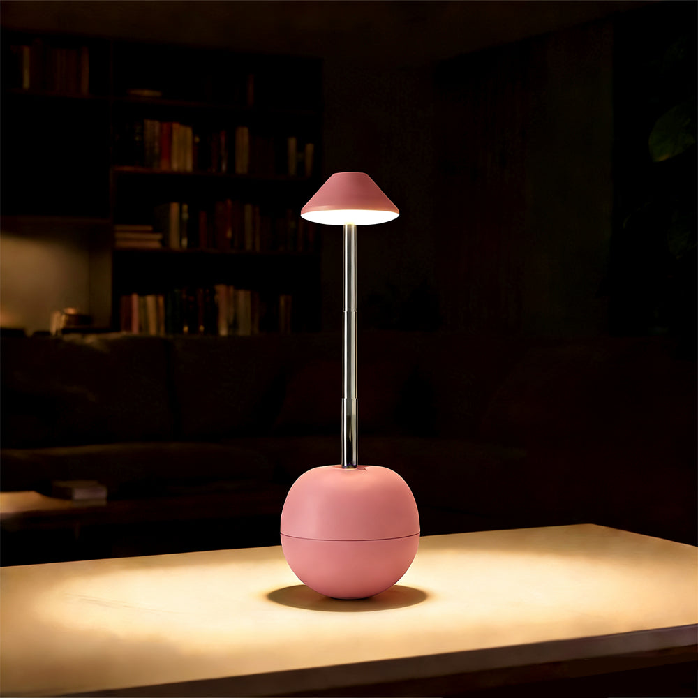Minimalist Rechargeable LED Table Lamp - Adjustable Height Cordless Bedside Lamp for Modern Nightstands and Desks 12