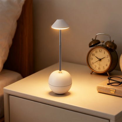 Minimalist Rechargeable LED Table Lamp - Adjustable Height Cordless Bedside Lamp for Modern Nightstands and Desks 4