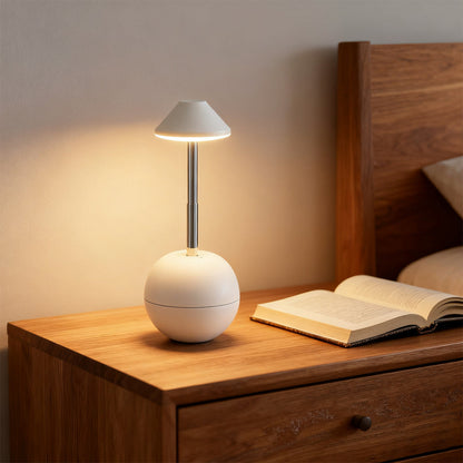 Minimalist Rechargeable LED Table Lamp - Adjustable Height Cordless Bedside Lamp for Modern Nightstands and Desks 5