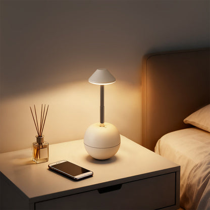 Minimalist Rechargeable LED Table Lamp - Adjustable Height Cordless Bedside Lamp for Modern Nightstands and Desks 7
