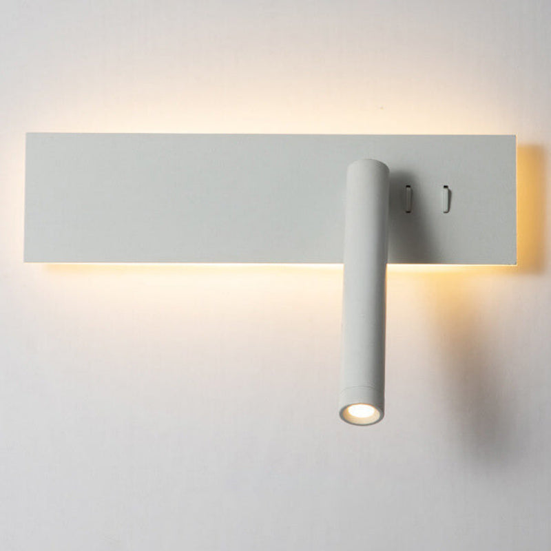 Minimalist Rotating LED Wall Sconce Lamp – Modern Aluminum Wall Light for Hallway and Living Room 5