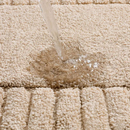 Simple Stripe Bathroom Mat – Plush, Anti-Slip & Fast-Dry