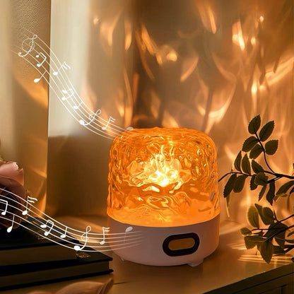 Minimalist Water Ripple Table Lamp – Cute Ambient Light for Bedroom, Study, or Desk – Energy Efficient LED Design 1