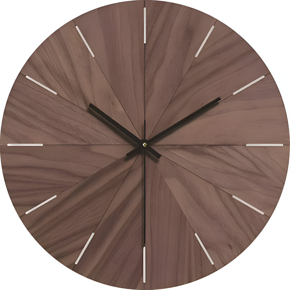 Simple Wooden Silent Wall Clock - Pexav