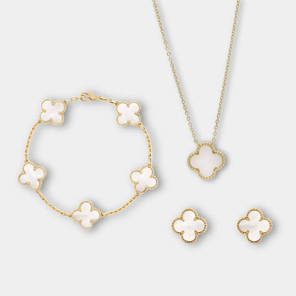 Simple Classic Accessories Necklace Bracelet Earrings Set