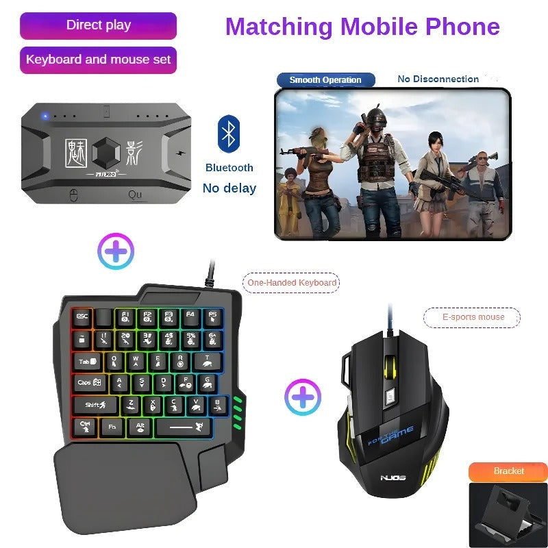 Wireless Gaming Keyboard Mouse Bluetooth Adapter - Pexav