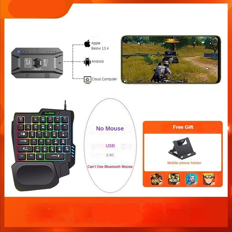 Wireless Gaming Keyboard Mouse Bluetooth Adapter