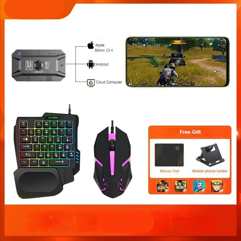Wireless Gaming Keyboard Mouse Bluetooth Adapter