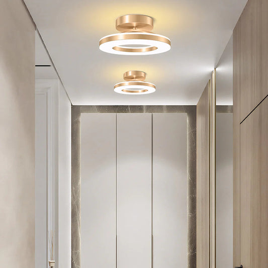 Elegant Metal Round Ceiling Lamp - Pexav