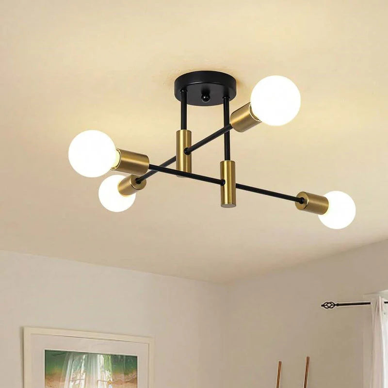 Contemporary Minimalist Multi Bulb Ceiling Lamp - Pexav