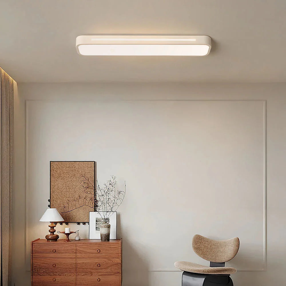 Sleek Nordic Long LED Ceiling Light