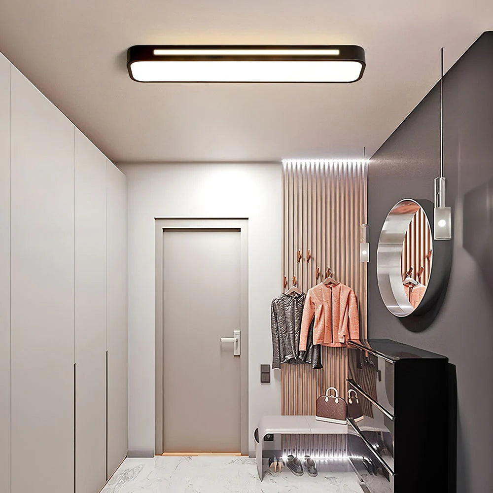 Sleek Nordic Long LED Ceiling Light