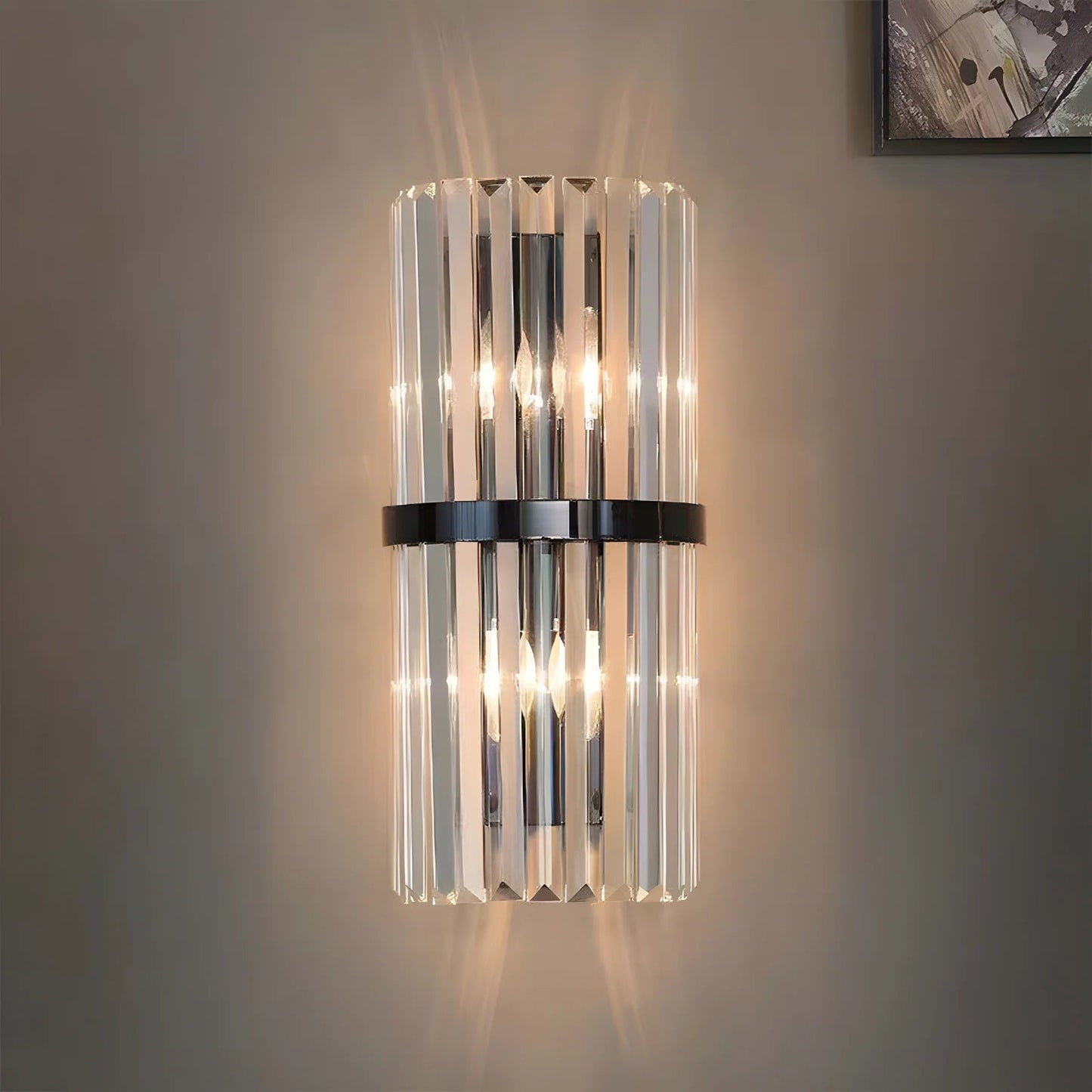 Sleek Silver Metal Designer Wall Lamp - Pexav