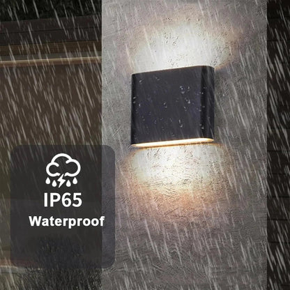 Modern Chic Waterproof Double Head Wall Light