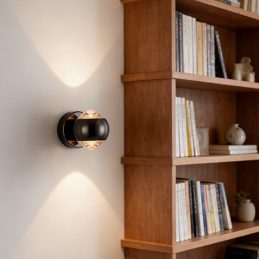 Modern 350° Rotating LED Wall Light - Adjustable Minimalist Wall Lamp for Indoor and Outdoor Use 1