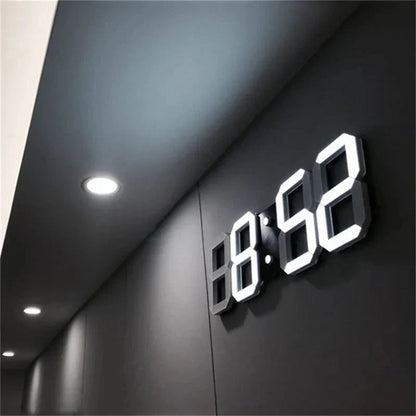 Contemporary LED Wall Clock with Adjustable Brightness - Pexav