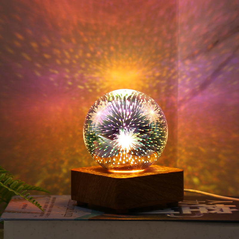 Stylish Glass LED Desk Lamp with USB Power - Pexav