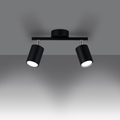 Modern Black Flush Mount Ceiling Light Fixture – Minimalist Design, LED Compatible, Ideal for Living Room and Bedroom 1