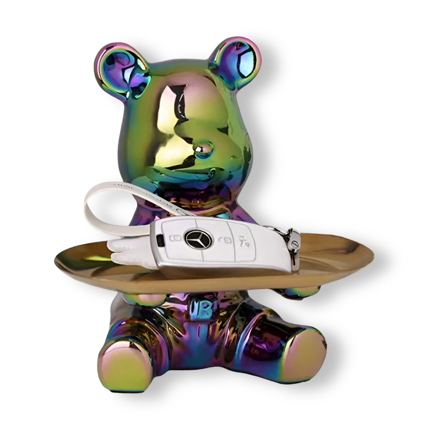 Modern Ceramic Bear Decorative Tray for Coffee Table – 18cm x 18.5cm, Elegant Home Decor 9