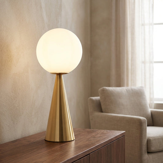 Stylish Metal Cone Table Lamp - Pexav