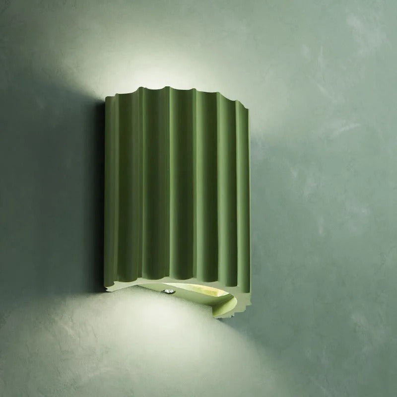 Vibrant Textured Resin Wall Lamp - Pexav