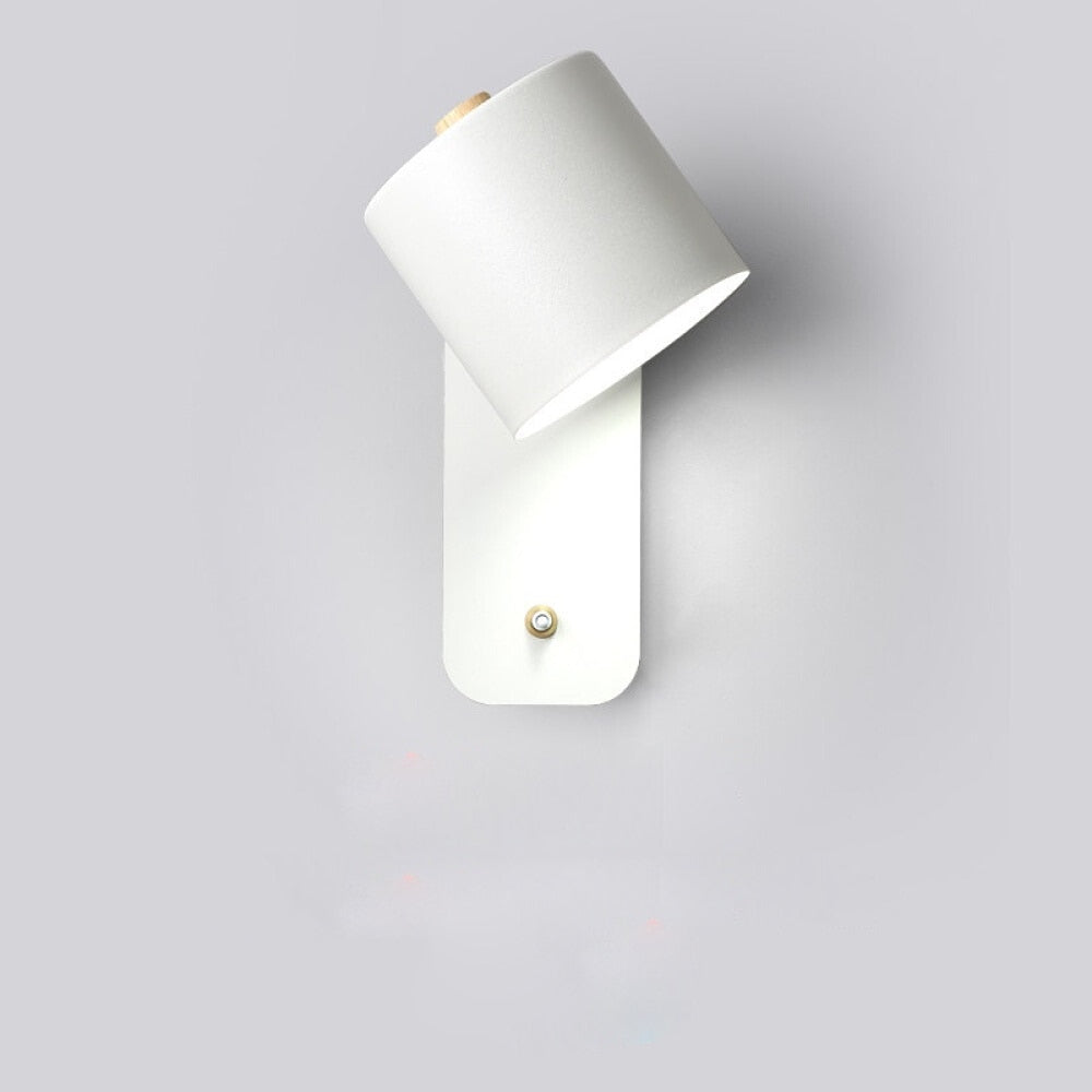 Slim LED Wall Light with Built-In Switch - Pexav