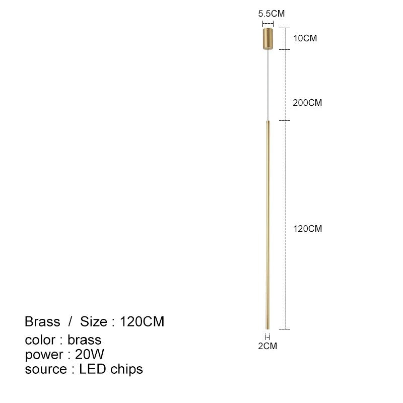 Modern Linear LED Pendant Light