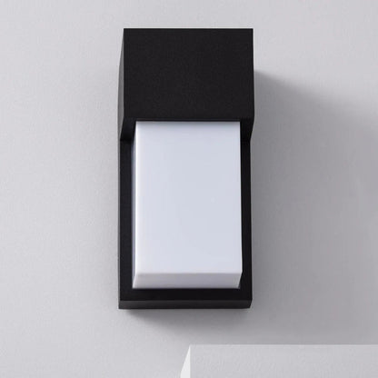 Modern Outdoor Wall Light - Elegant Black Metal Outdoor Wall Lantern with Soft Light Diffuser for Garden and Exterior Use 3