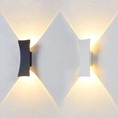 Modern Outdoor Wall Light - IP65 Aluminum Up and Down LED Exterior Lighting Fixture, Warm/Cool White, 10W for Garden and Facade Illumination 1