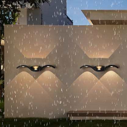 Modern Outdoor Wall Light with Seagull Design – Waterproof Aluminum Up and Down Lantern for Exterior Spaces 3