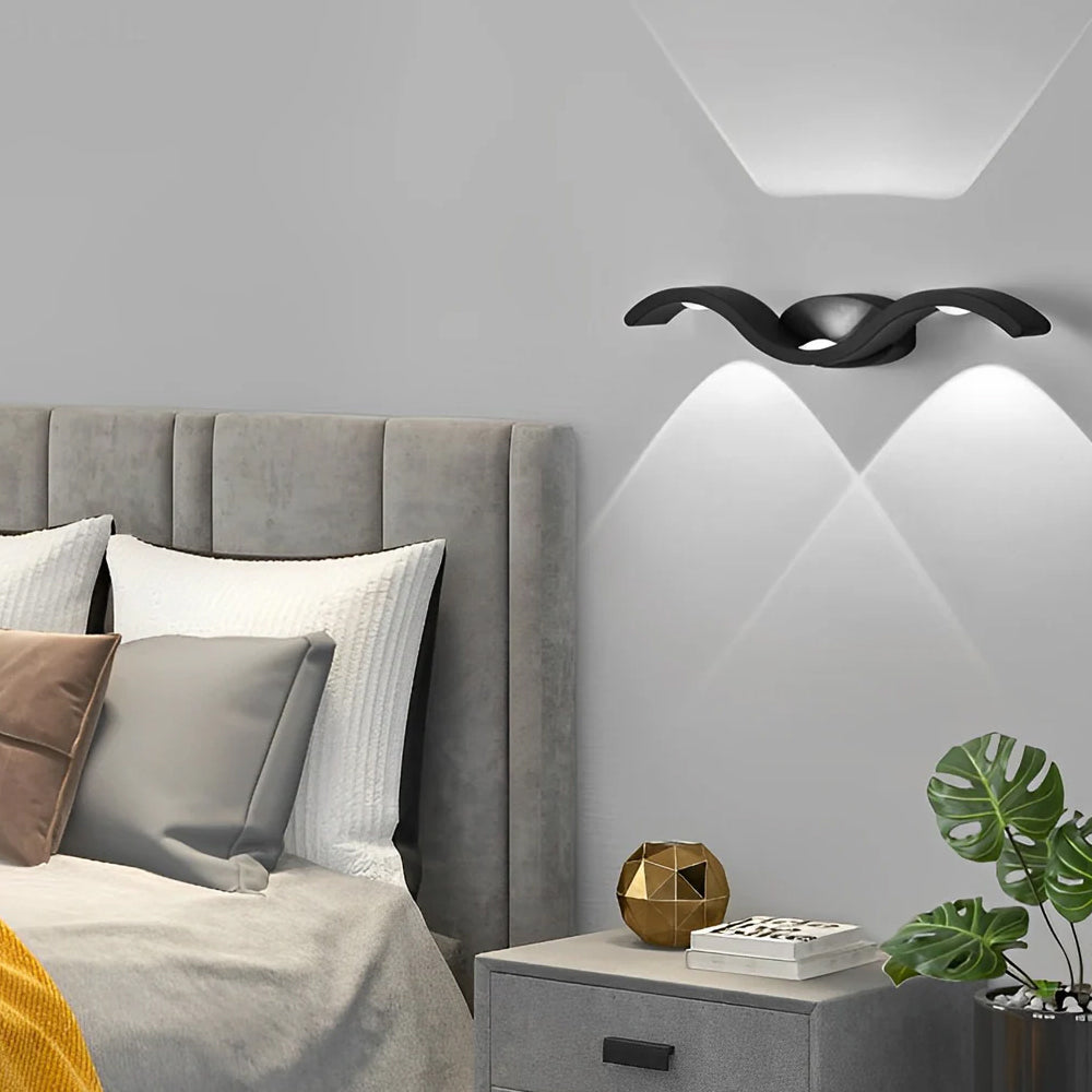Modern Outdoor Wall Light with Seagull Design – Waterproof Aluminum Up and Down Lantern for Exterior Spaces 5