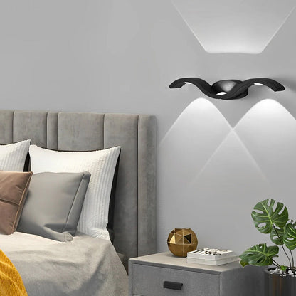 Modern Outdoor Wall Light with Seagull Design – Waterproof Aluminum Up and Down Lantern for Exterior Spaces 5