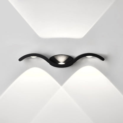 Modern Outdoor Wall Light with Seagull Design – Waterproof Aluminum Up and Down Lantern for Exterior Spaces 6