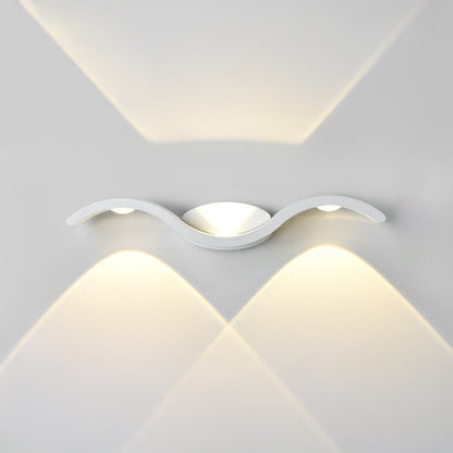 Modern Outdoor Wall Light with Seagull Design – Waterproof Aluminum Up and Down Lantern for Exterior Spaces 7