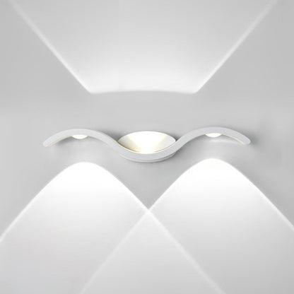Modern Outdoor Wall Light with Seagull Design – Waterproof Aluminum Up and Down Lantern for Exterior Spaces 9