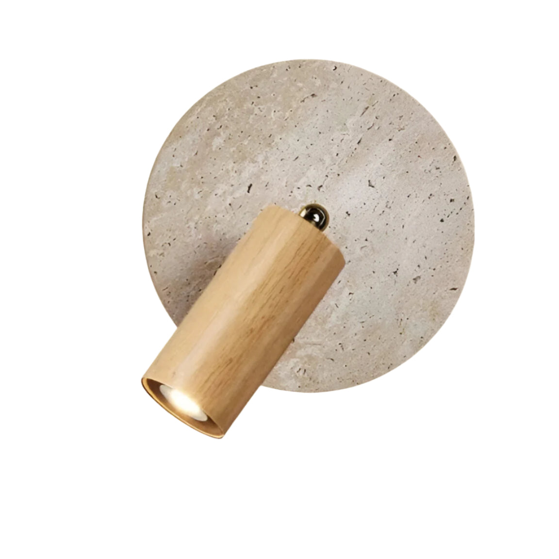 Stylish Adjustable LED Wall Light with Wooden Accent - Pexav