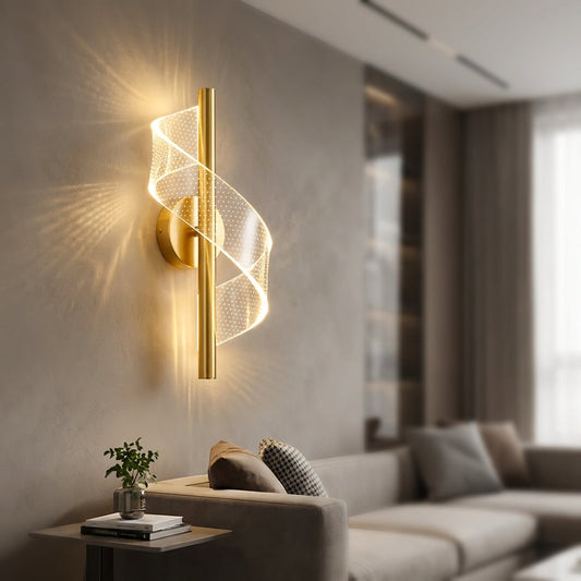 Stylish Curved Wall Light - Virello - Pexav