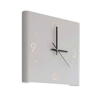 Slim LED Wall Clock with Automatic Sensor Light - Pexav