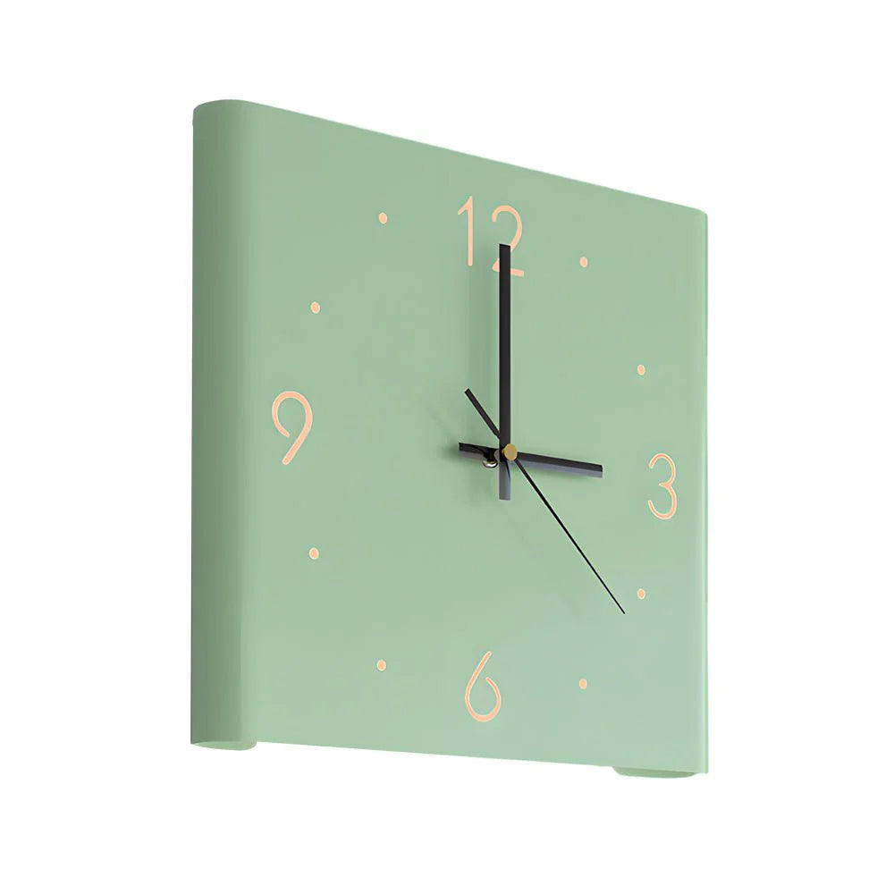 Modern Square LED Wall Clock with Auto-Sensor Lighting – Minimalist Design for Bedrooms and Hallways 14