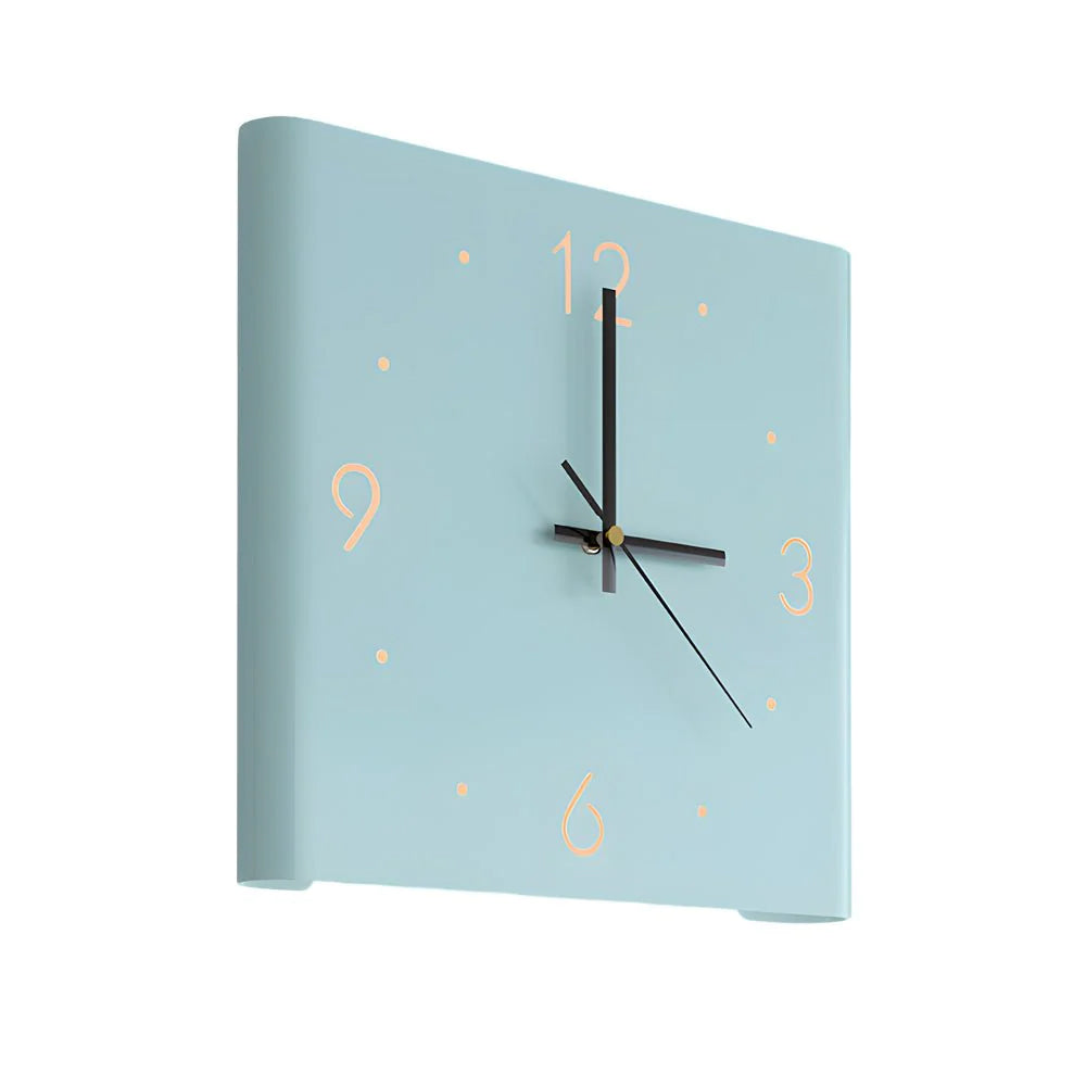 Modern Square LED Wall Clock with Auto-Sensor Lighting – Minimalist Design for Bedrooms and Hallways 16