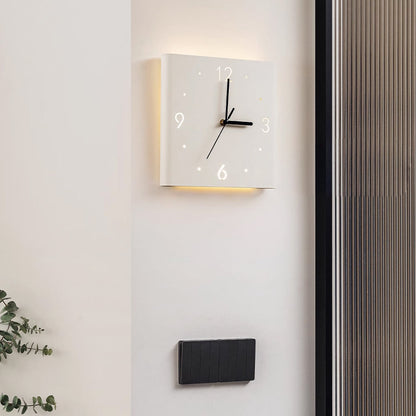 Modern Square LED Wall Clock with Auto-Sensor Lighting – Minimalist Design for Bedrooms and Hallways 2