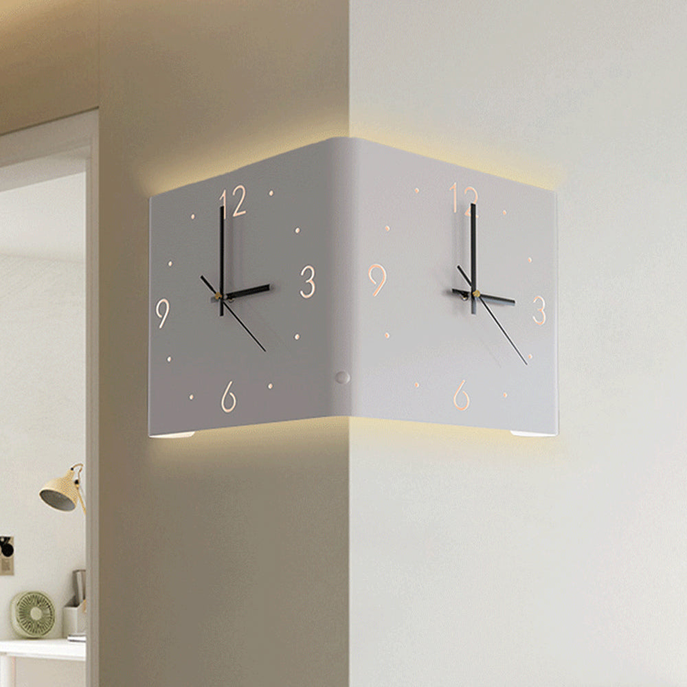 Modern Square LED Wall Clock with Auto-Sensor Lighting – Minimalist Design for Bedrooms and Hallways 5
