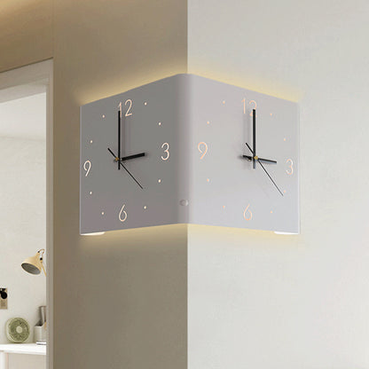 Modern Square LED Wall Clock with Auto-Sensor Lighting – Minimalist Design for Bedrooms and Hallways 5