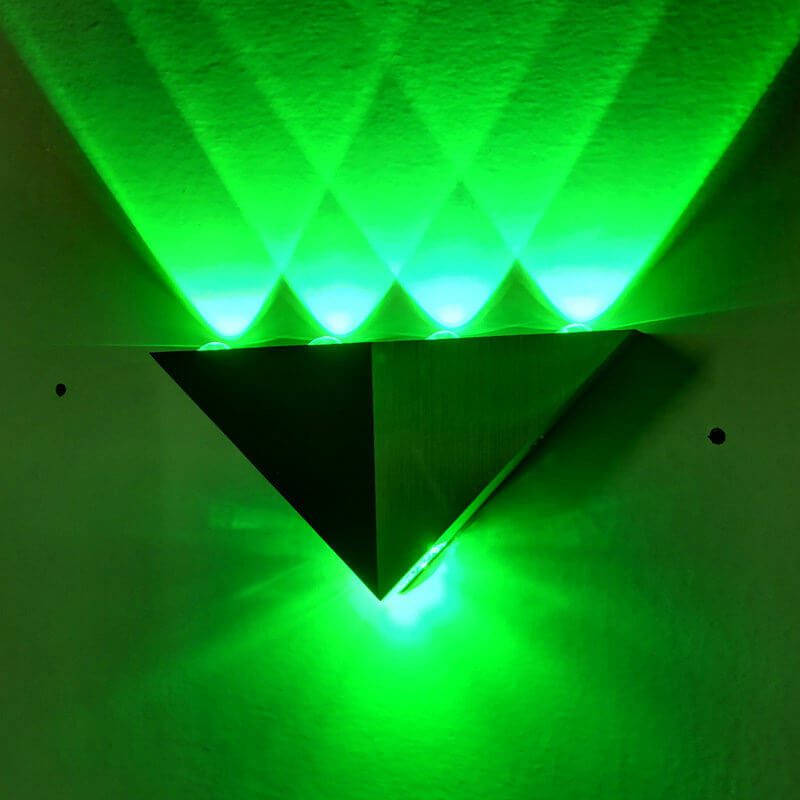 Modern Triangle Pyramid Wall Sconce Lamp – LED Wall Lighting in Black and White, Energy-Efficient Aluminum and Acrylic Design 5