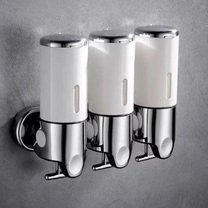 Modern Wall-Mounted Soap Dispenser – Elegant Stainless Steel Bathroom Accessory for Liquid Soap and Lotion 9