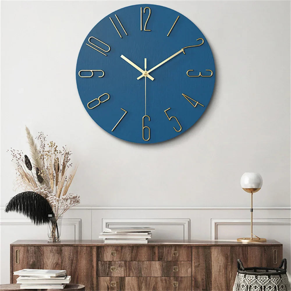 Modern Wall Clock Decor with 3D Floating Numbers – Silent Quartz Movement for Elegant Interiors 2