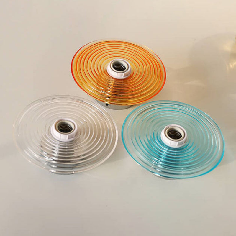Modern Water Ripple Glass Wall Sconce Lamp - 1-Light Wall Light Fixture for Bedroom and Living Room, Durable Iron and Glass Design 6