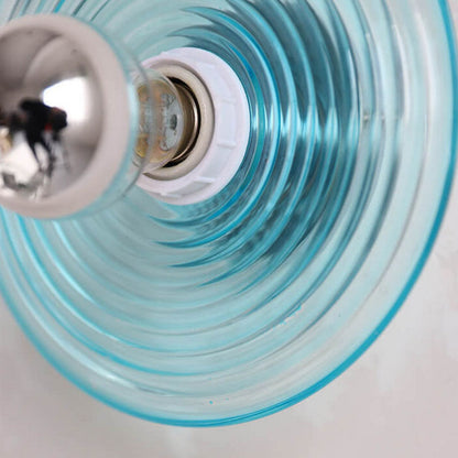 Modern Water Ripple Glass Wall Sconce Lamp - 1-Light Wall Light Fixture for Bedroom and Living Room, Durable Iron and Glass Design 9