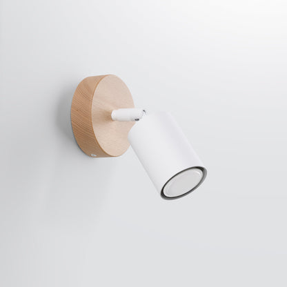 Sleek Metal Wooden Wall Light – Simple Home Wall Lamp - Pexav
